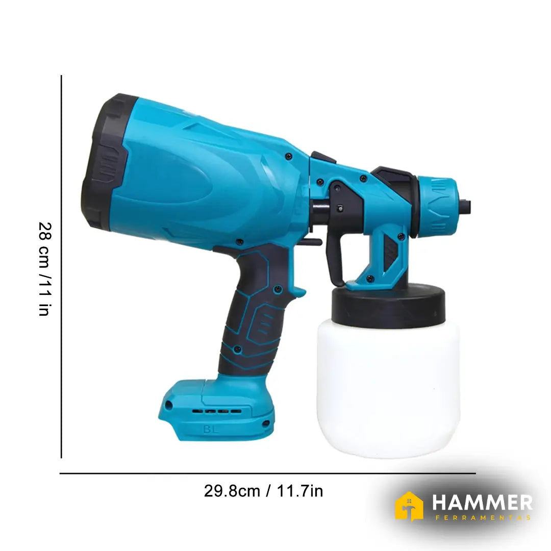 Pistola de Pintura Pulverização HVLP à Bateria 20V 1200ml com Carregador Bivolt - DKG21K3Y-S1 (cópia)